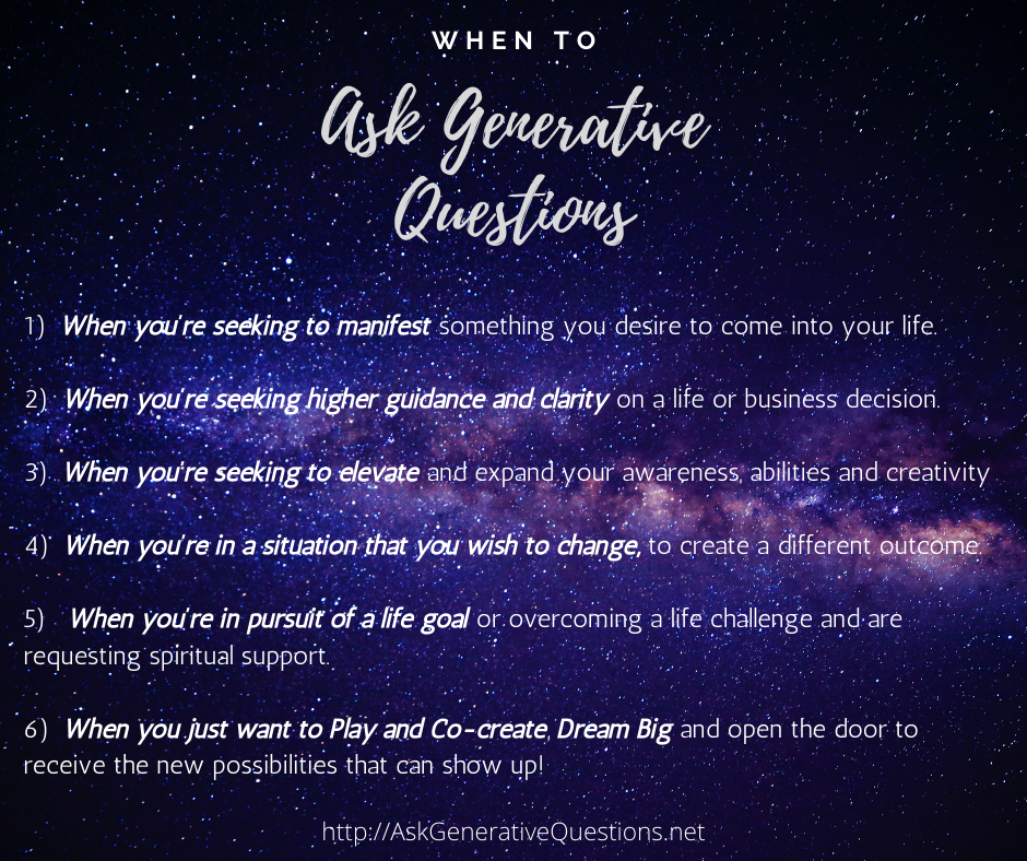 Asking generative questions