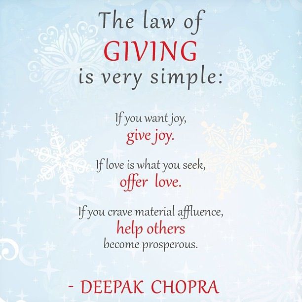 law of giving
